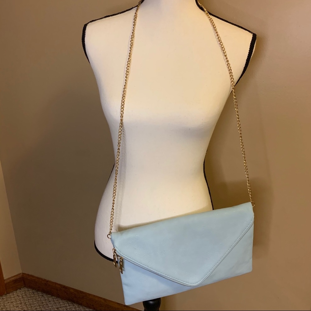 Light blue envelope purse